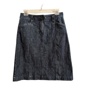 Talbots‎ denim style jean skirt size 4 pockets Mini